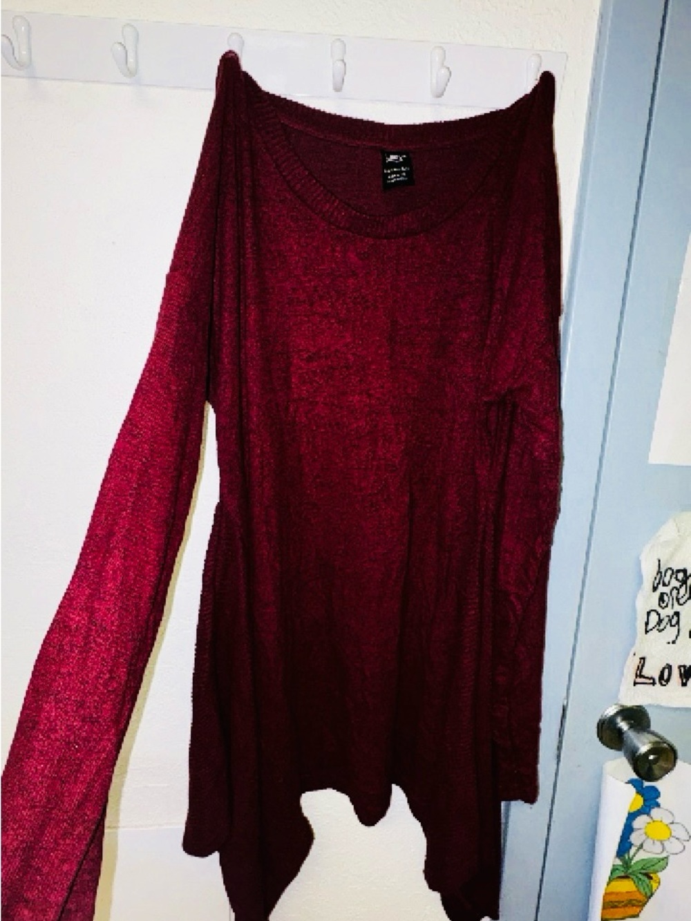 11 Women's Christmas Shirts 2X and one size Large Green dress with pockets.